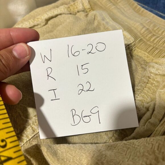 Anthropologie Daily Practice Cargo Pockets Jogger Pants Beige Medium High-Rise - Picture 10 of 10